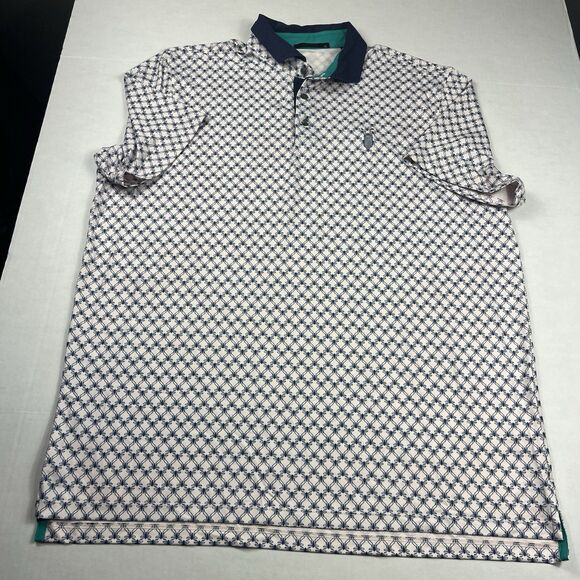 Greyson Other - Greyson Mens Polo Shirt XL Geometric Diamond Print Performance Golf Casual Top